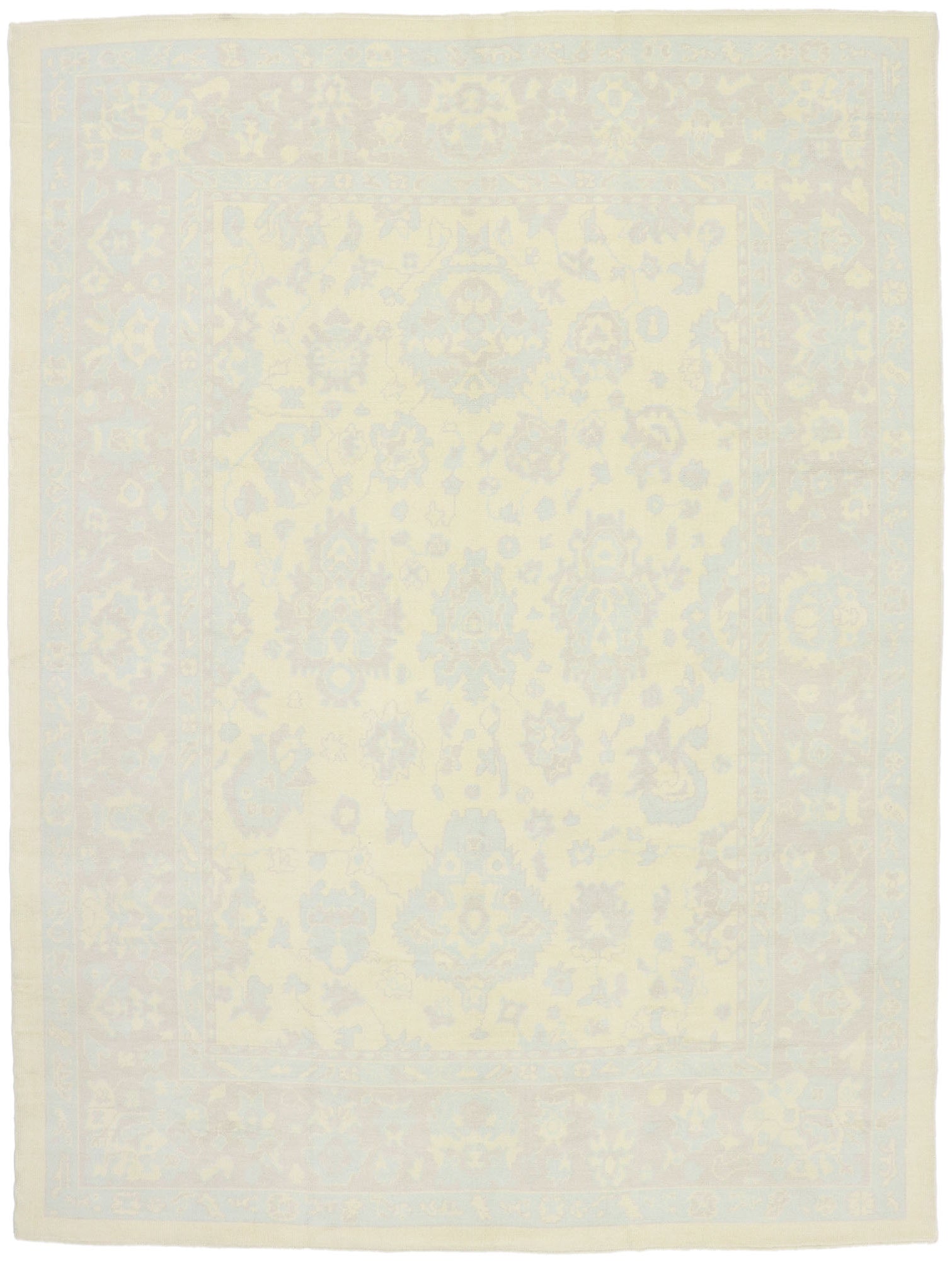 10 x 13 Muted Turkish Oushak Rug 53156