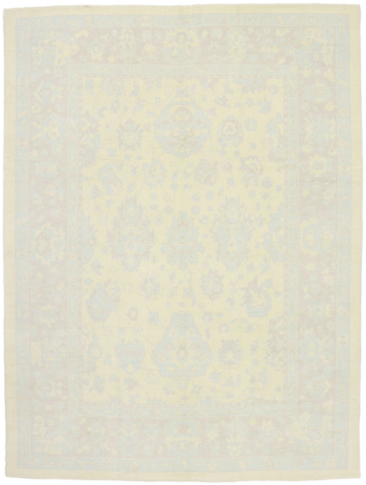 10 x 13 Muted Turkish Oushak Rug 53156
