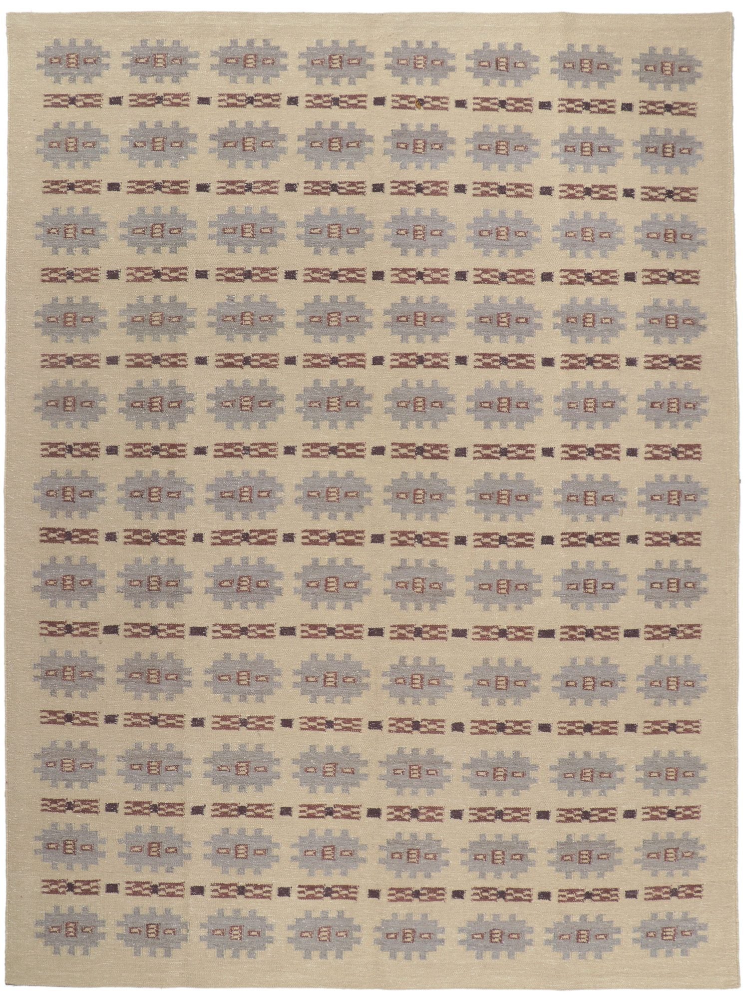 10 x 13 Scandinavian Modern Swedish Inspired Kilim Rug 30676