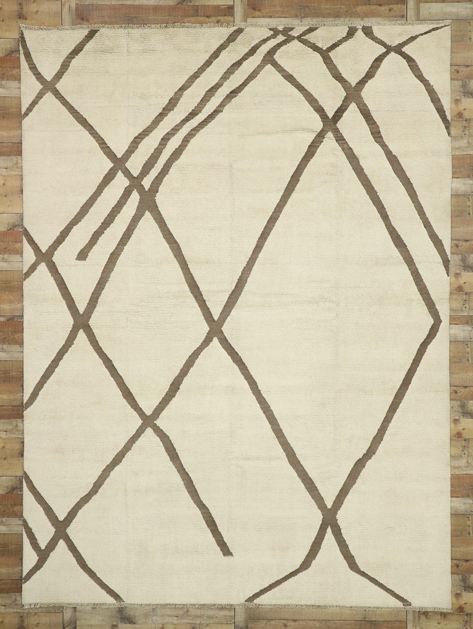 10 x 13 Organic Modern Moroccan Rug 80529