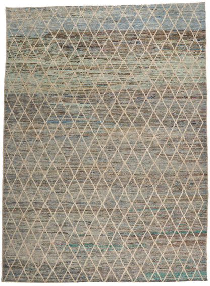10 x 13 Earth-Tone Moroccan Rug 80813