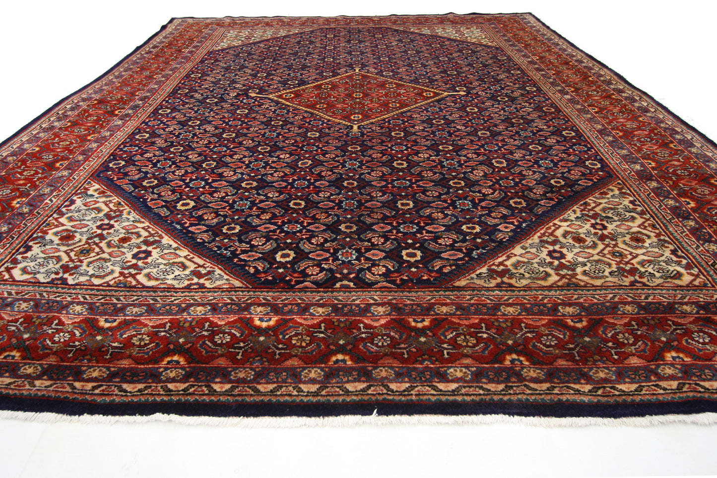 10 x 13 Vintage Persian Hamadan Rug 77149