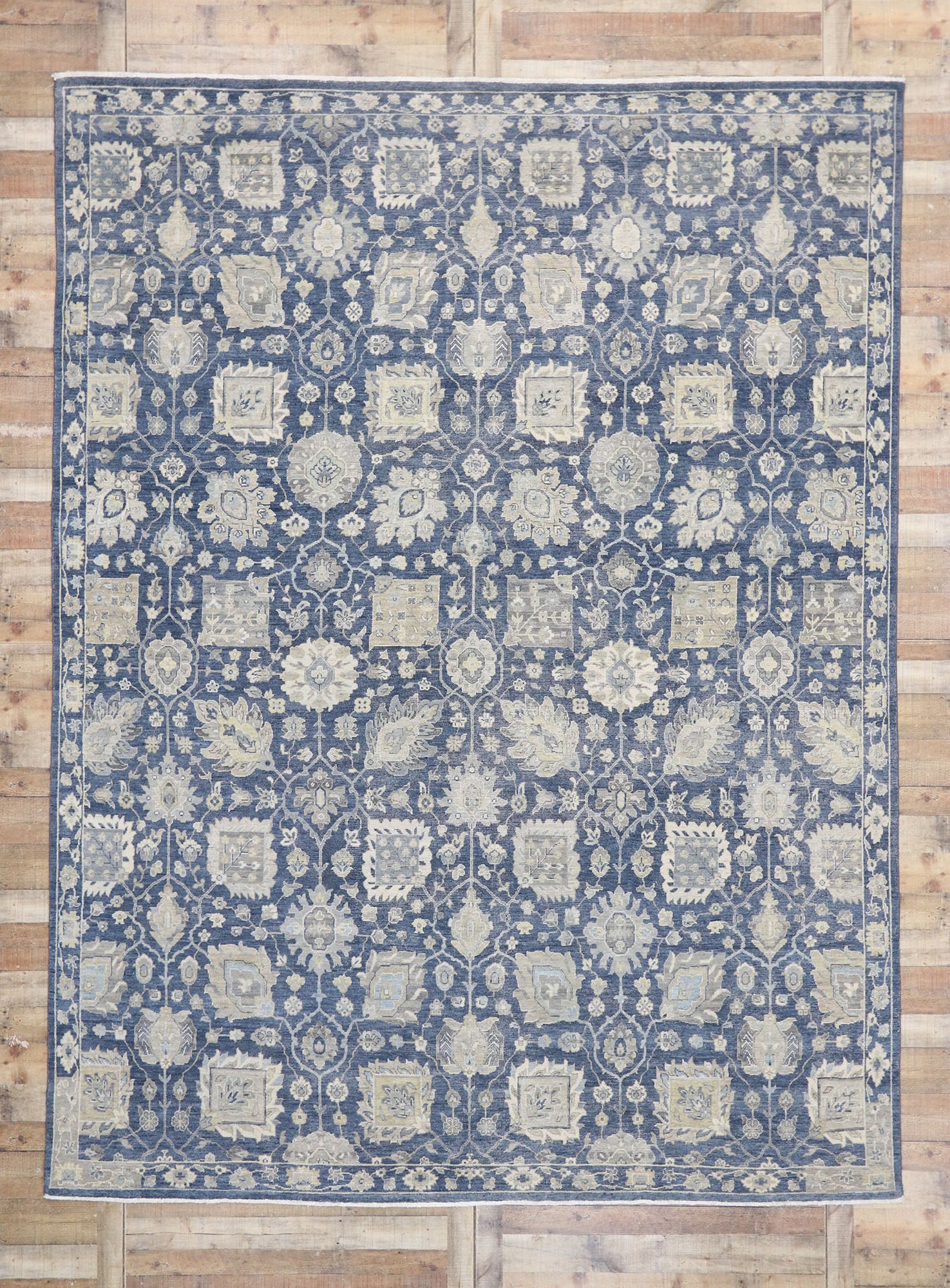10 x 13 Vintage-Inspired Oushak Rug 30621