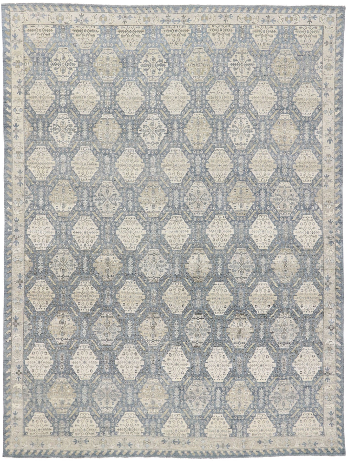10 x 13 Vintage-Inspired Oushak Rug 30623