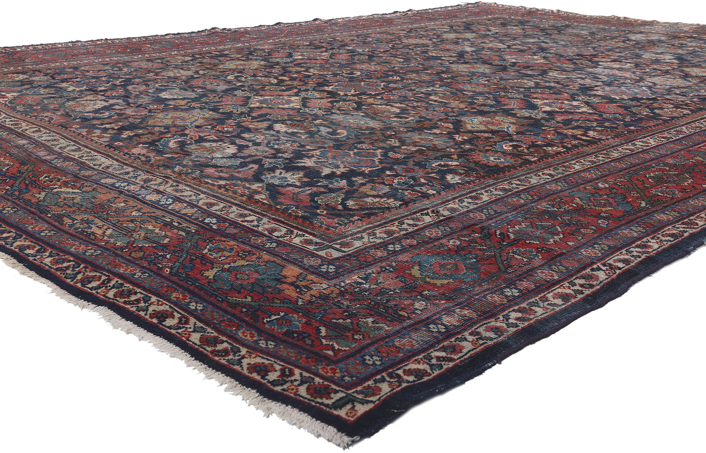 10 x 14 Antique Persian Mahal Rug 78529