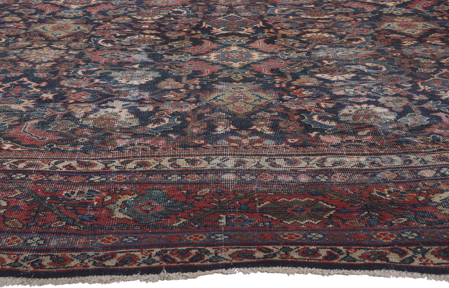 10 x 14 Antique Persian Mahal Rug 78529