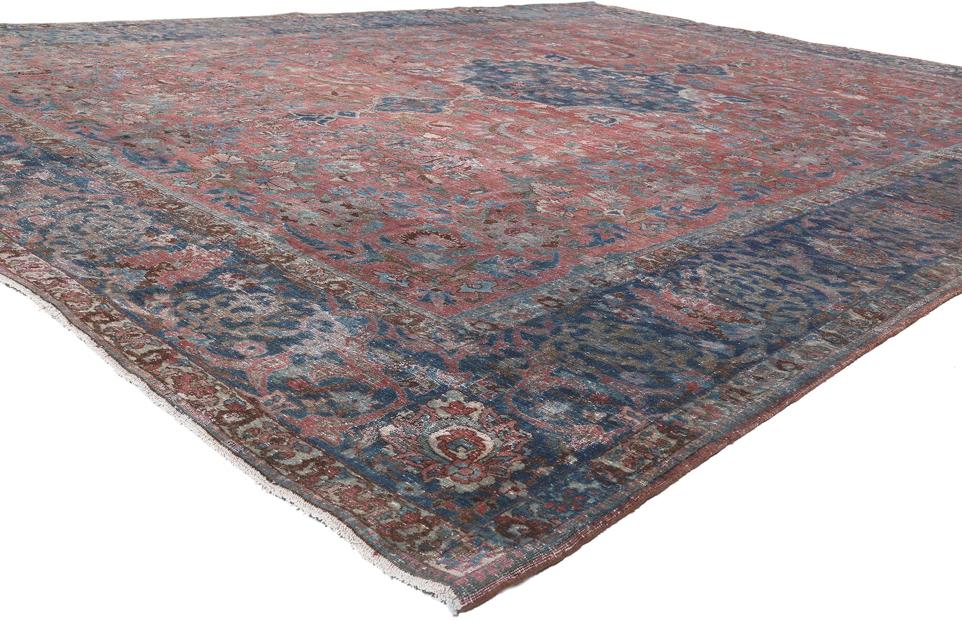 10 x 14 Antique Persian Tabriz Rug 61260