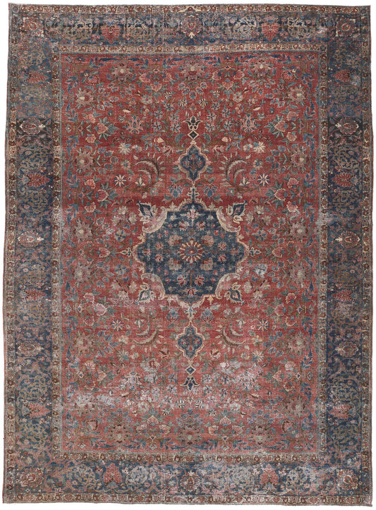 10 x 14 Antique Persian Tabriz Rug 61260