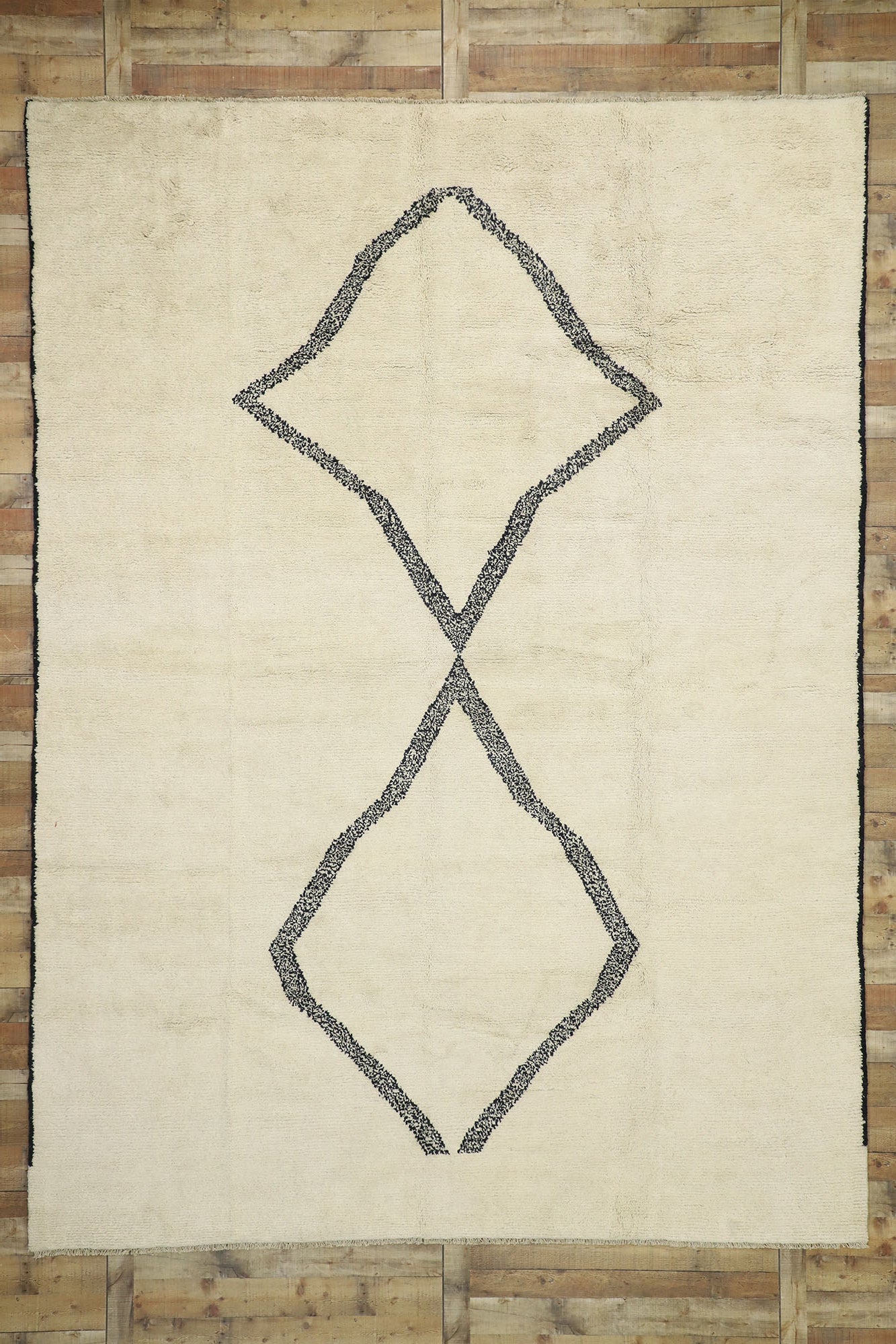 10 x 14 Modern Moroccan Area Rug 80535