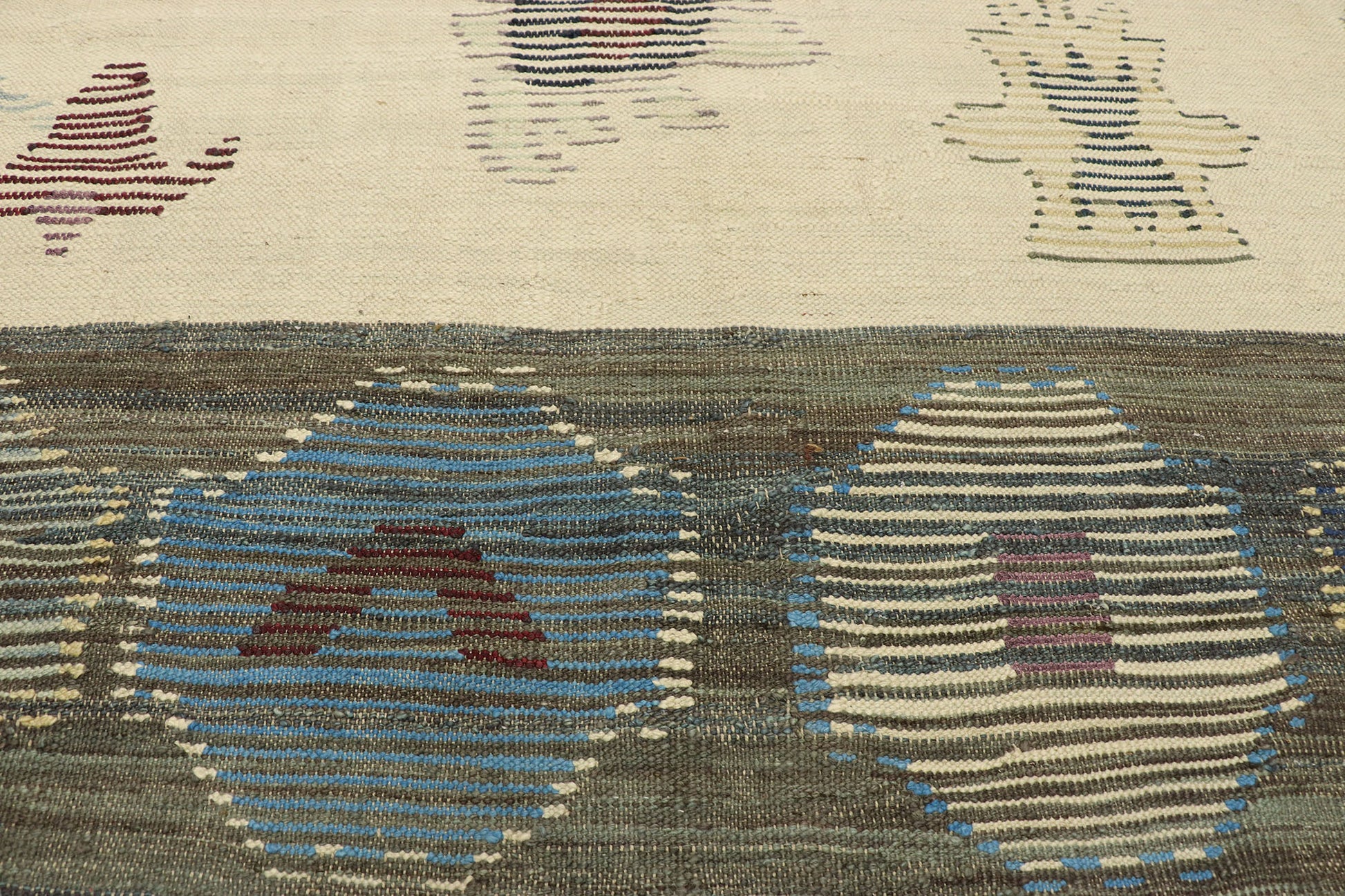 10 x 14 Vintage-Inspired Turkish Kilim Rug 52214