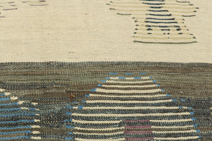 10 x 14 Vintage-Inspired Turkish Kilim Rug 52214