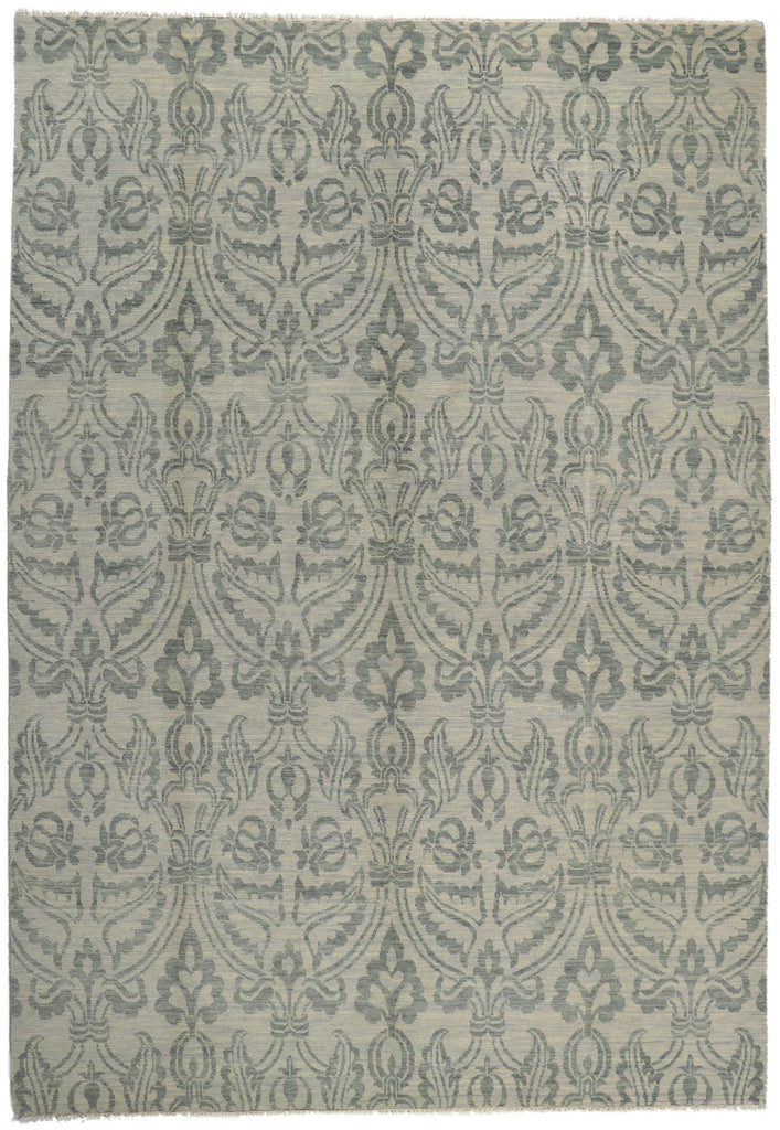 10 x 14 Transitional Damask Ikat Rug 30265