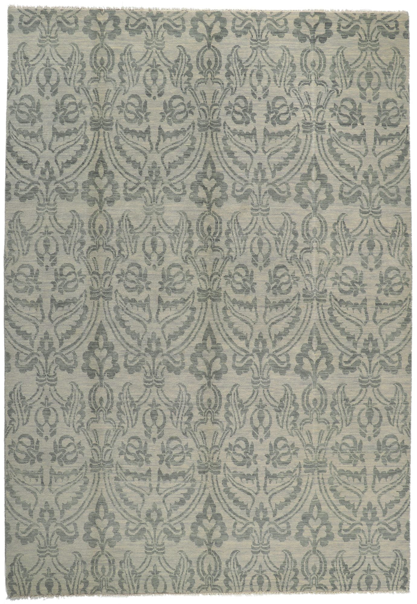 10 x 14 Transitional Damask Ikat Rug 30265