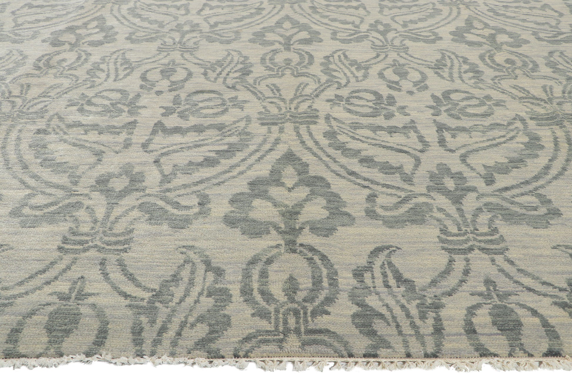 10 x 14 Transitional Damask Ikat Rug 30265