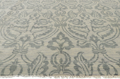10 x 14 Transitional Damask Ikat Rug 30265