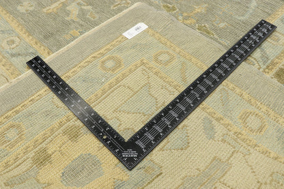 10 x 14 Earth-Tone Turkish Oushak Rug 51520