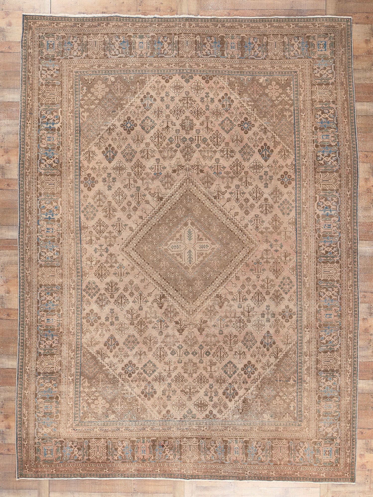10 x 14 Antique Persian Joshegan Rug 78597