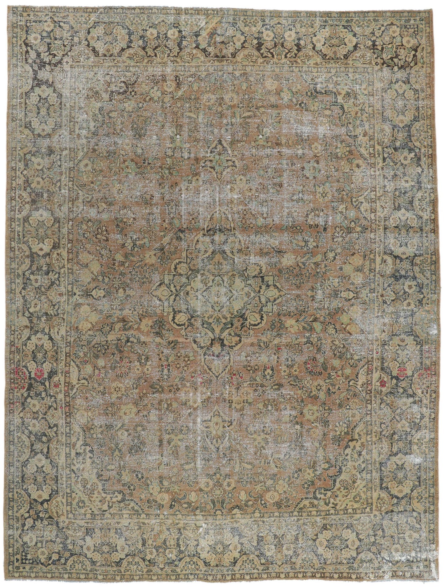 10 x 14 Antique Persian Mahal Rug 60993
