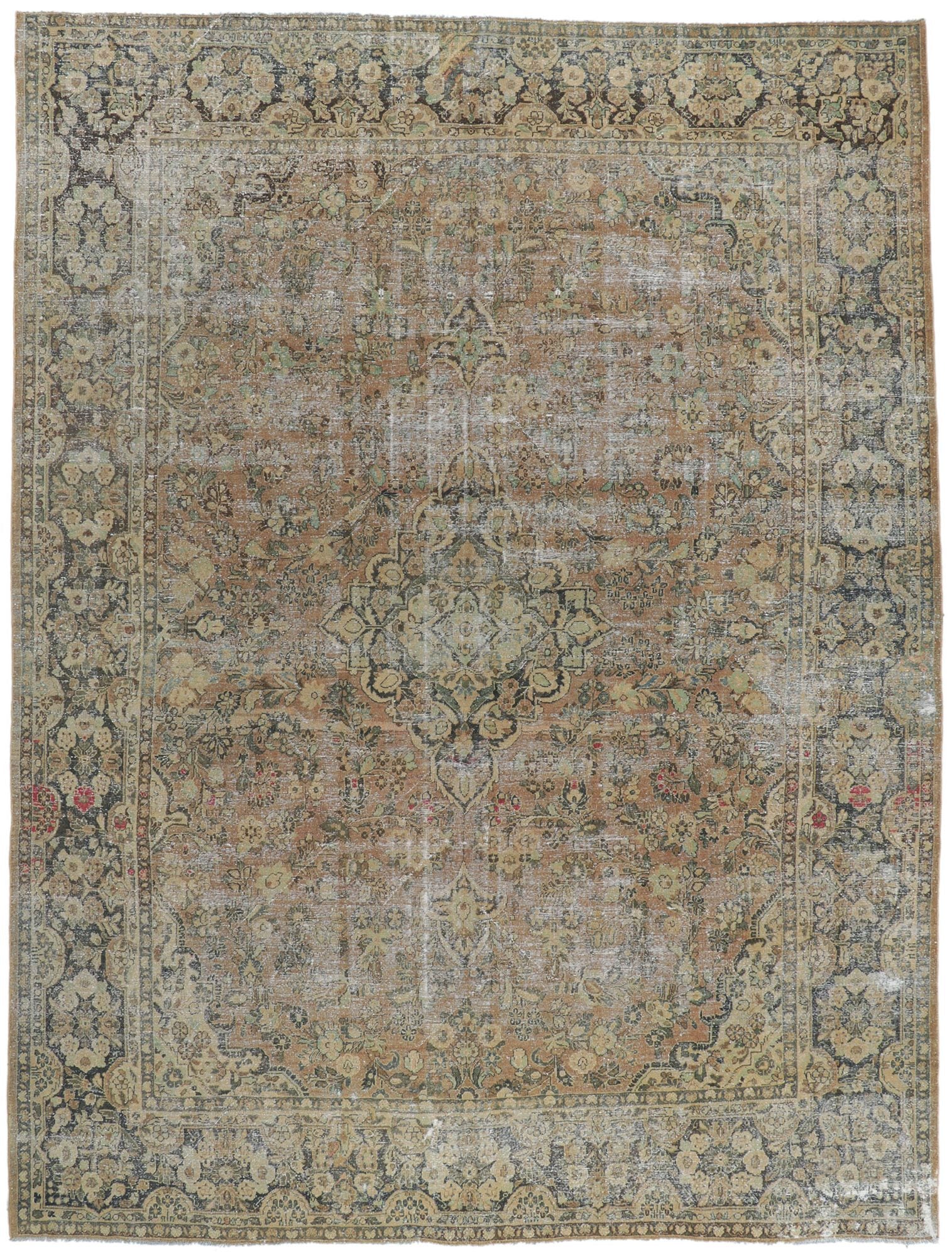 10 x 14 Antique Persian Mahal Rug 60993