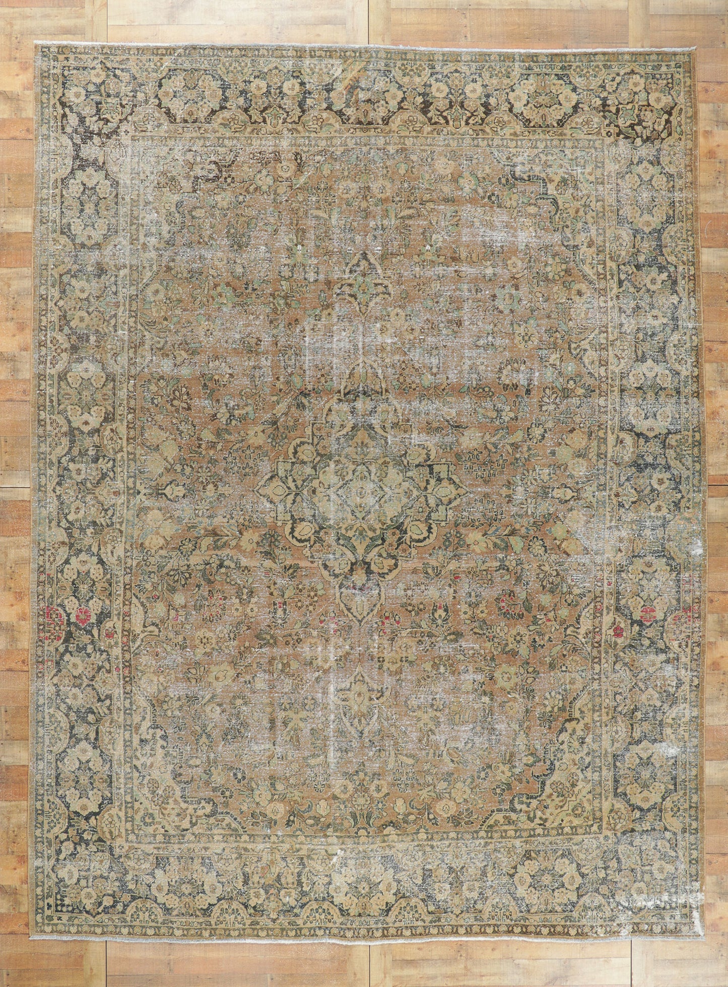 10 x 14 Antique Persian Mahal Rug 60993