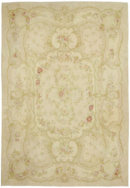 10 x 14 Vintage French Aubusson Rug 78082