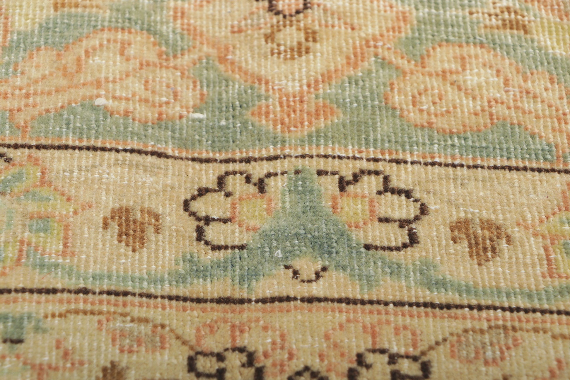 10 x 14 Vintage Persian Kashan Rug 61006