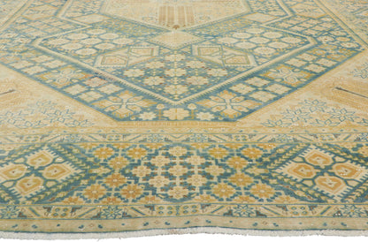 10 x 14 Vintage Persian Tabriz Rug 60997