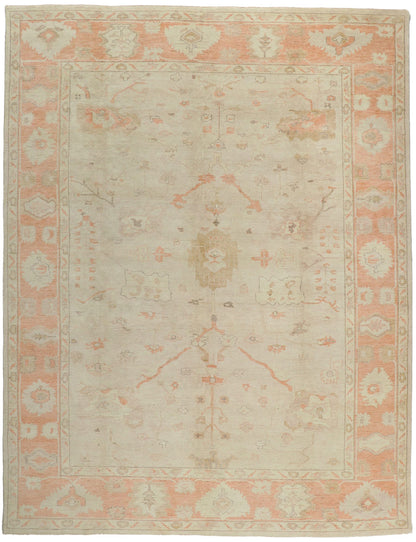 10 x 14 Vintage-Inspired Oushak Rug 30108