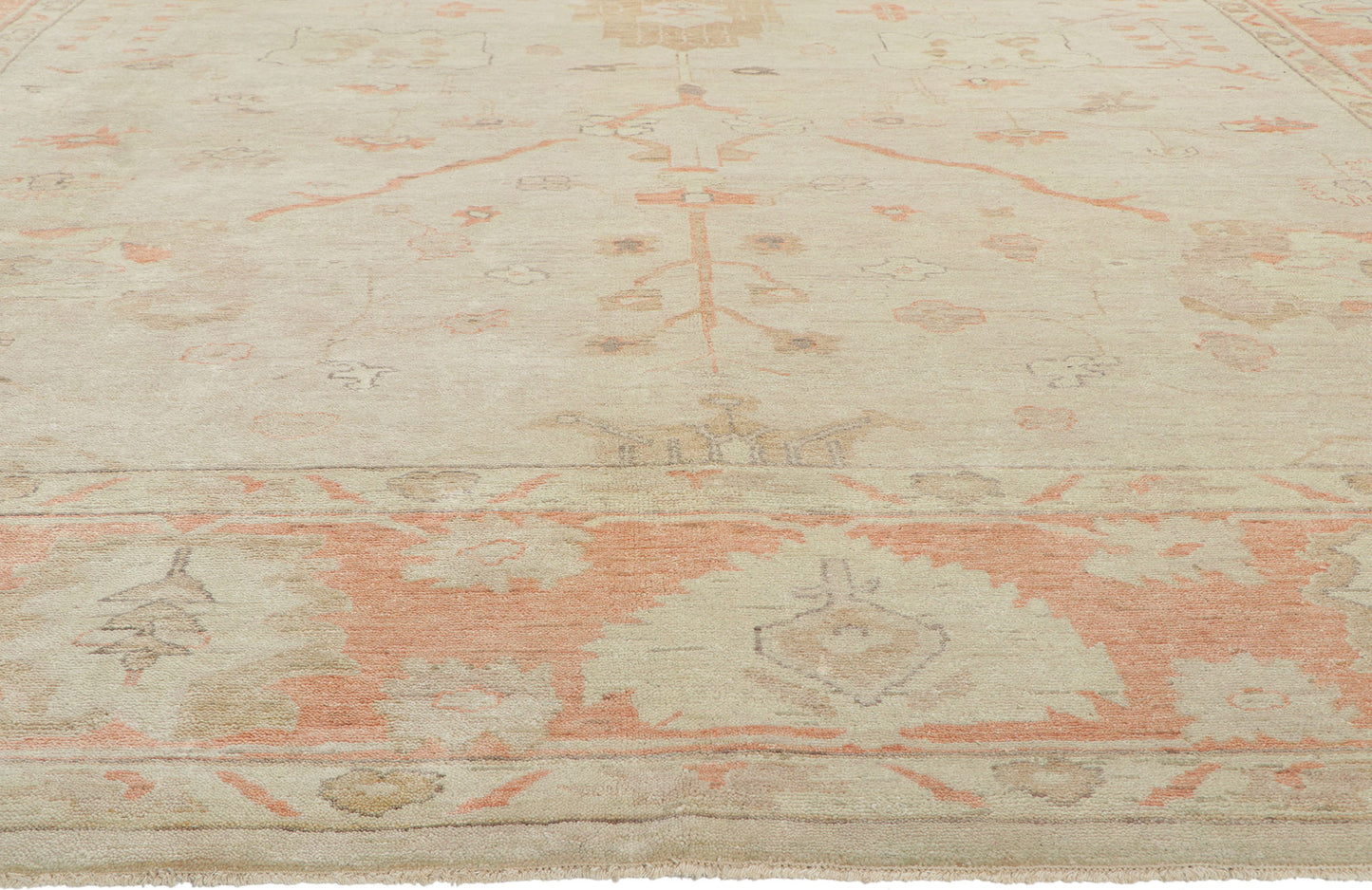 10 x 14 Vintage-Inspired Oushak Rug 30108