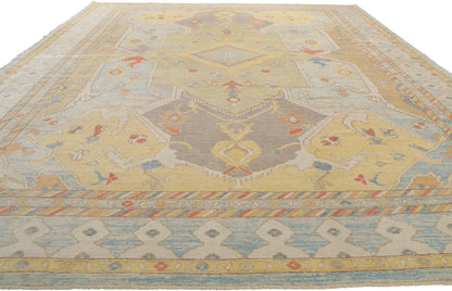 10 x 15 Colorful Turkish Oushak Rug 53782