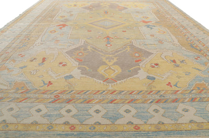 10 x 15 Colorful Turkish Oushak Rug 53782