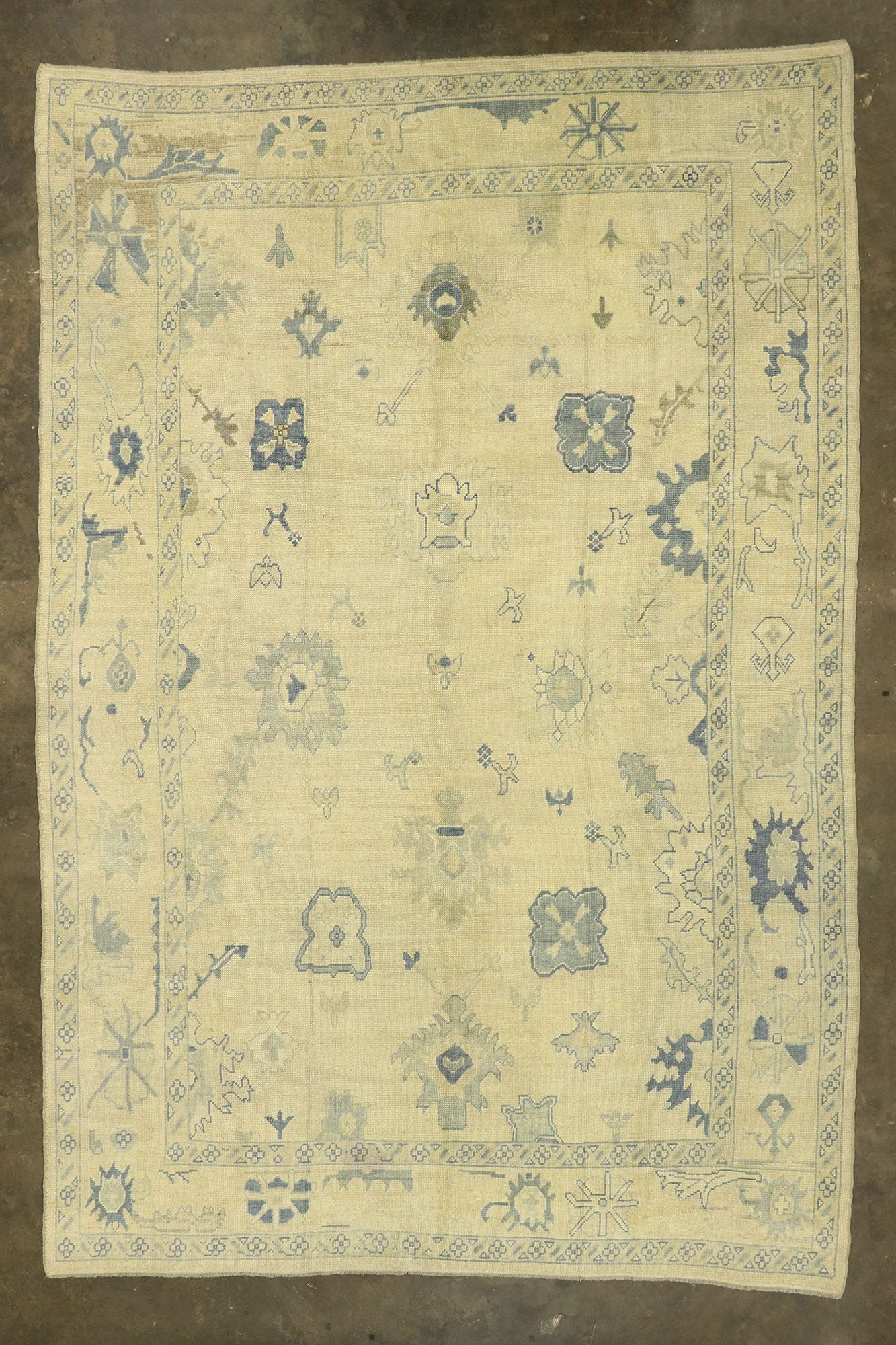 10 x 15 Modern Turkish Oushak Rug 51611