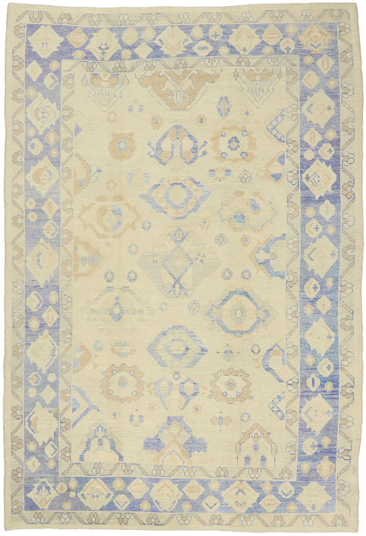 10 x 15 Modern Turkish Oushak Rug 51613