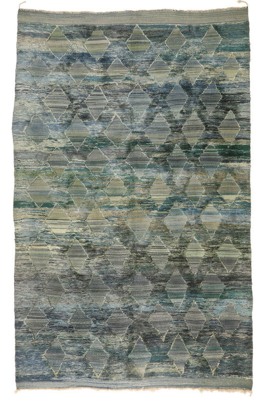 10 x 16 Beni Mrirt High-Low Moroccan Rug 21082