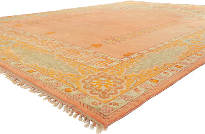 11 x 13 Antique Turkish Oushak Prayer Rug 77400