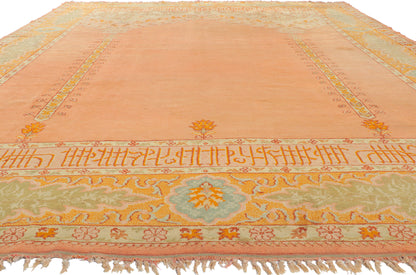 11 x 13 Antique Turkish Oushak Prayer Rug 77400