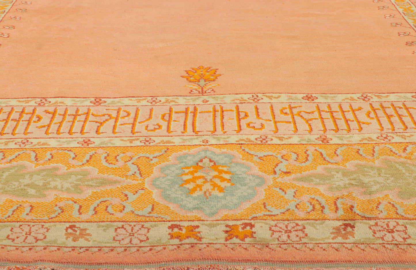 11 x 13 Antique Turkish Oushak Prayer Rug 77400