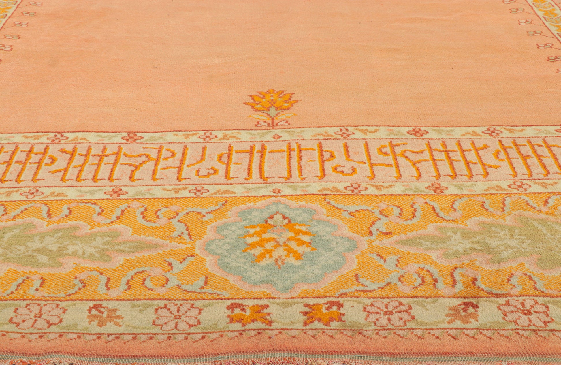 11 x 13 Antique Turkish Oushak Prayer Rug 77400