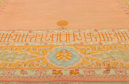 11 x 13 Antique Turkish Oushak Prayer Rug 77400