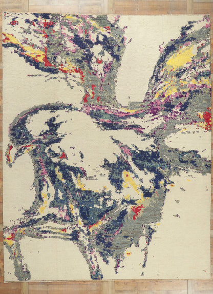 11 x 13 Abstract Eagle Moroccan Rug 80336