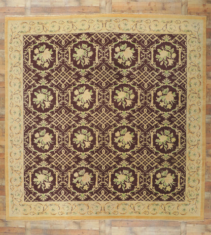 11 x 11 Antique European Garden Rug 77078