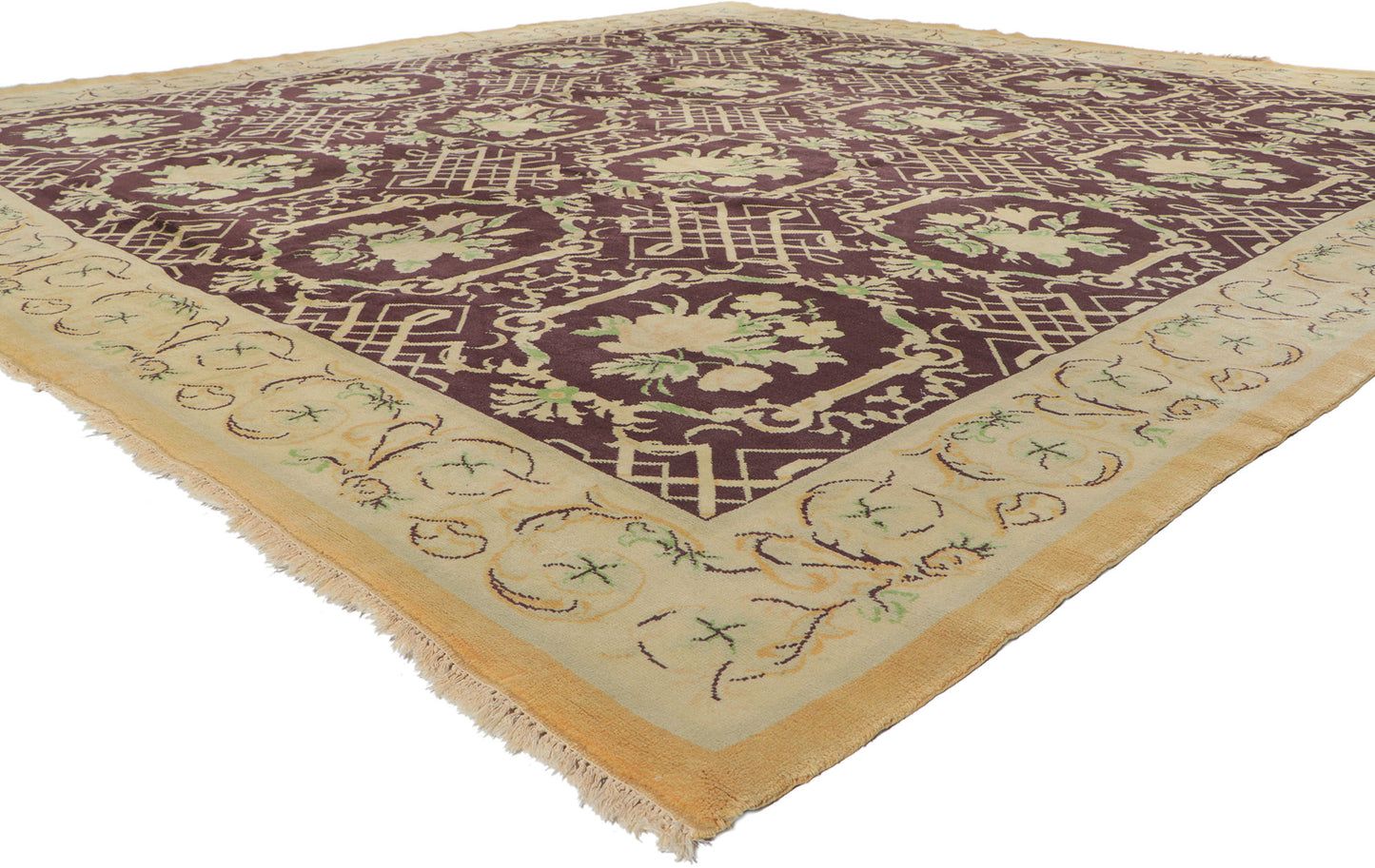 11 x 11 Antique European Garden Rug 77078