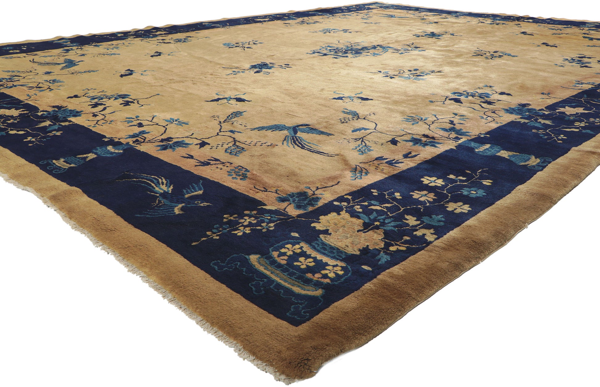 11 x 14 Antique Chinese Peking Rug 72180