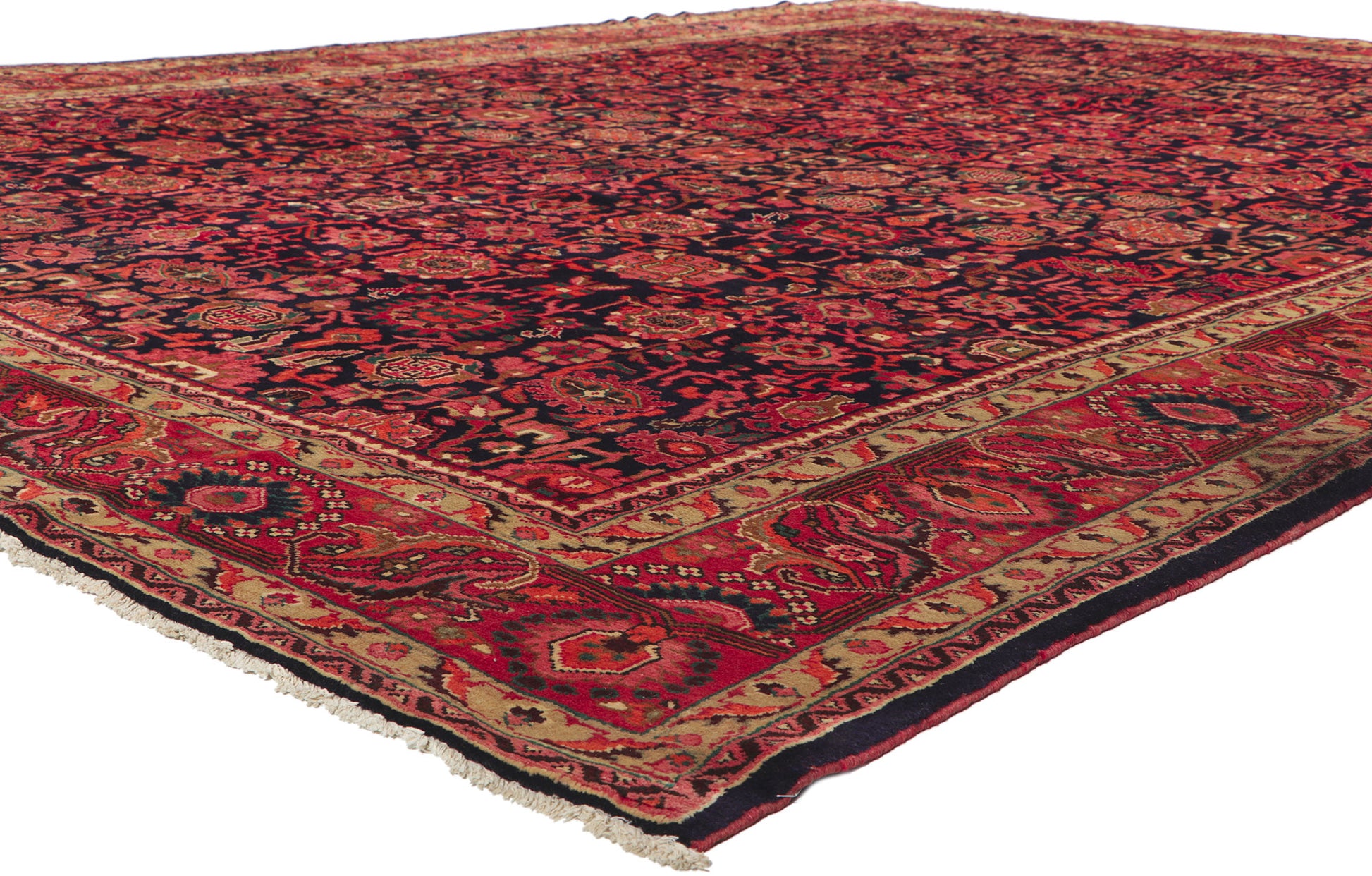 11 x 14 Vintage Persian Malayer Rug 61102