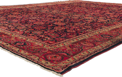 11 x 14 Vintage Persian Malayer Rug 61102