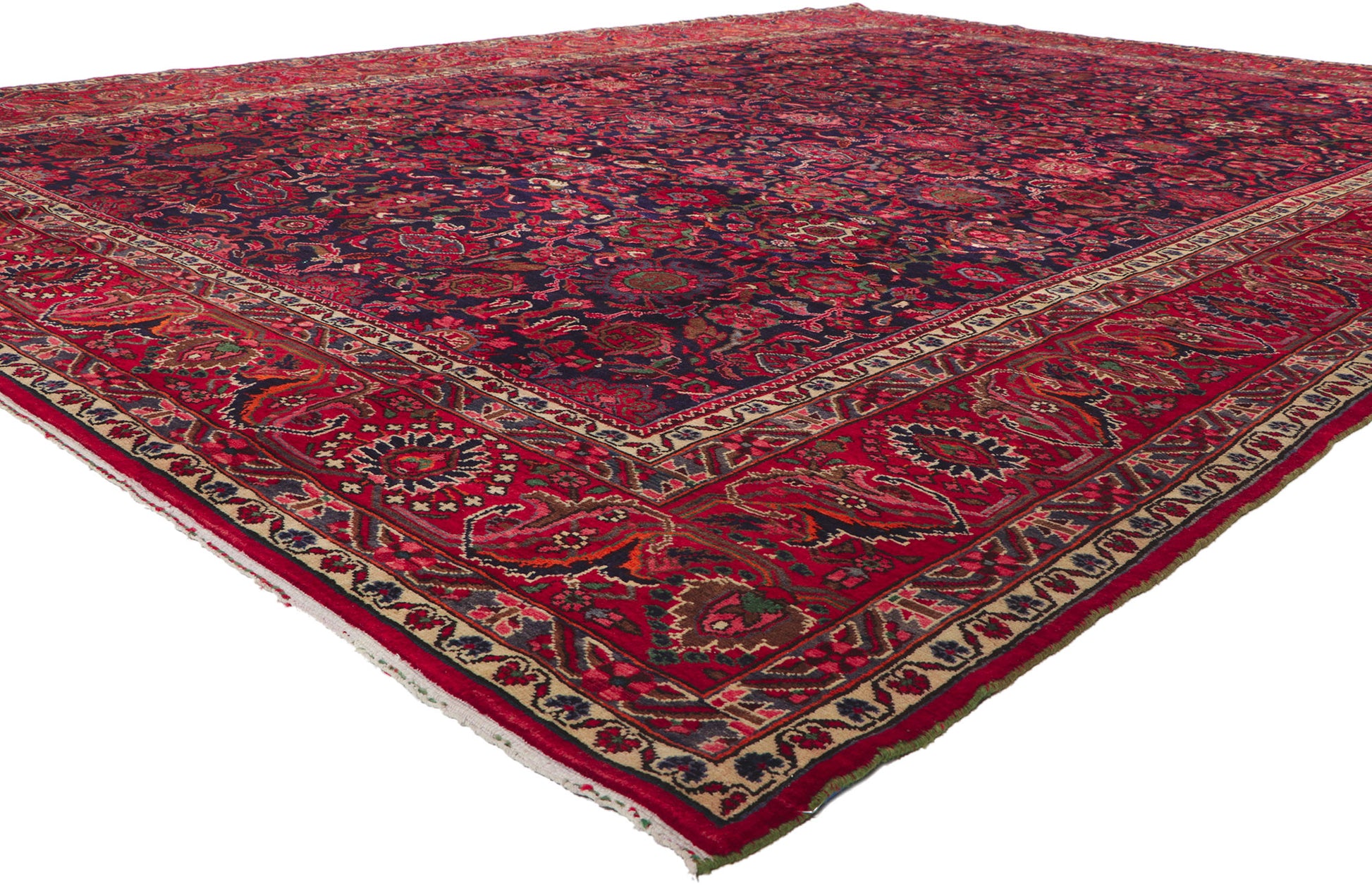 11 x 14 Vintage Persian Malayer Rug 61107