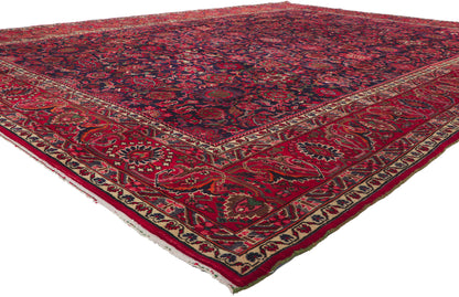 11 x 14 Vintage Persian Malayer Rug 61107