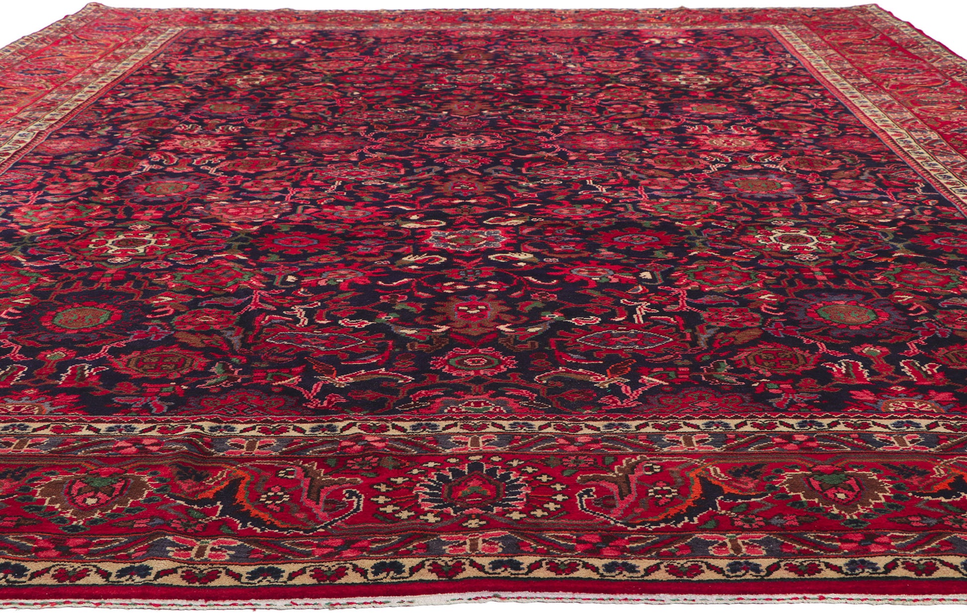 11 x 14 Vintage Persian Malayer Rug 61107