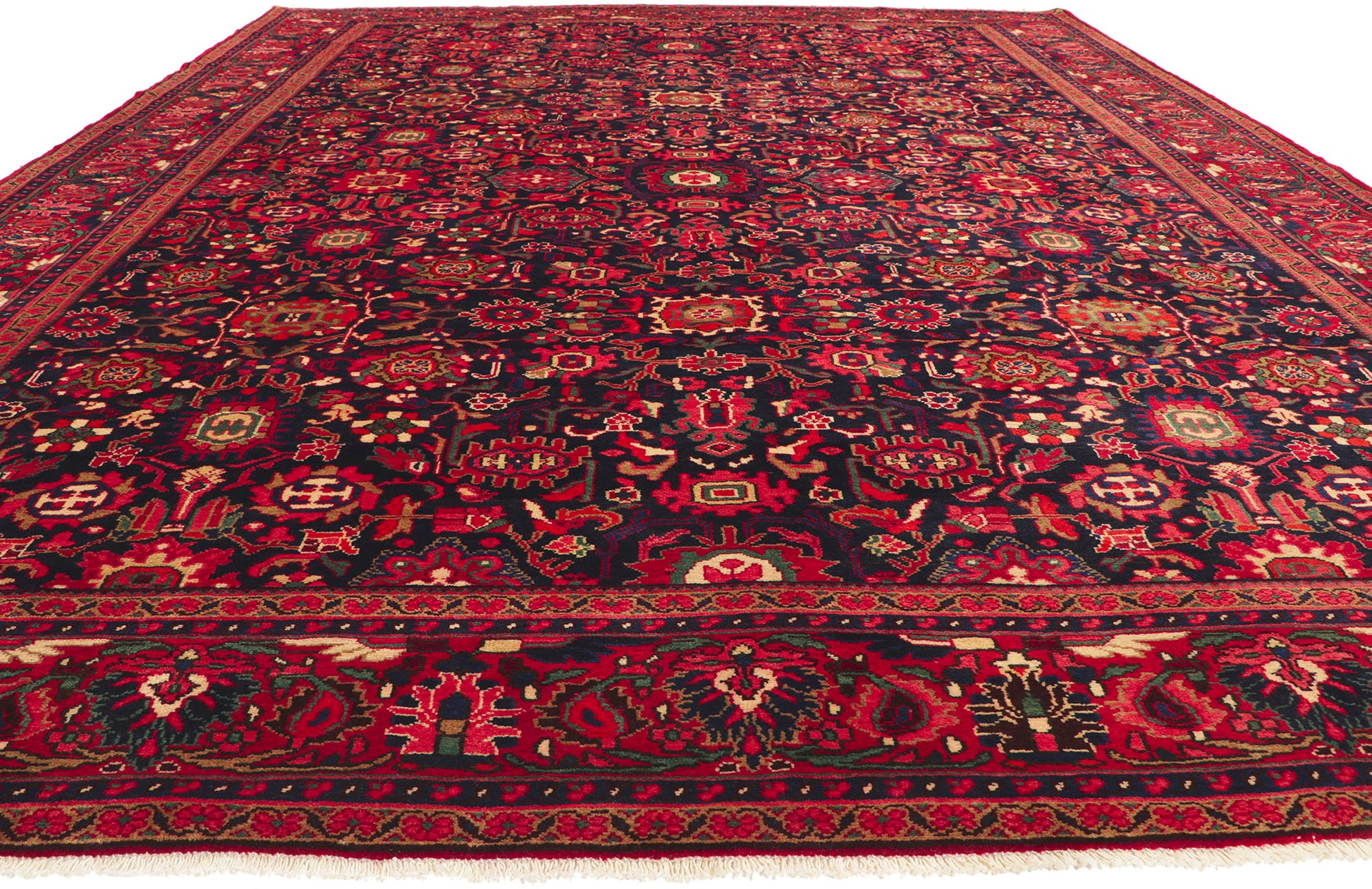 11 x 14 Vintage Persian Malayer Rug 61145