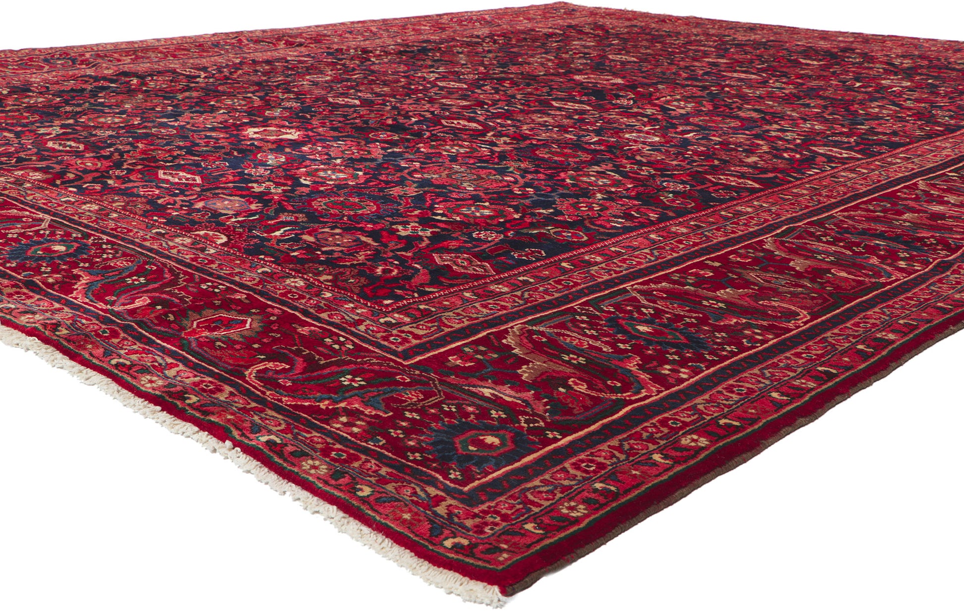 11 x 14 Vintage Persian Malayer Rug 61186